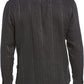 Camisa de linho sólida masculina Cubavera cinza tamanho X-G