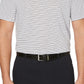 Camisa polo de golfe masculina com listras Feeder Stripe Performance da PGA Tour, branca, tamanho pequeno
