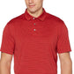 Camisa polo de golfe masculina com listras Feeder Stripe Performance da PGA Tour, vermelha, tamanho pequeno