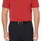 Camisa polo de golfe masculina com listras Feeder Stripe Performance da PGA Tour, vermelha, tamanho pequeno