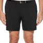 Shorts de golfe masculino PGA Tour 7 com frente plana, preto, tamanho 32