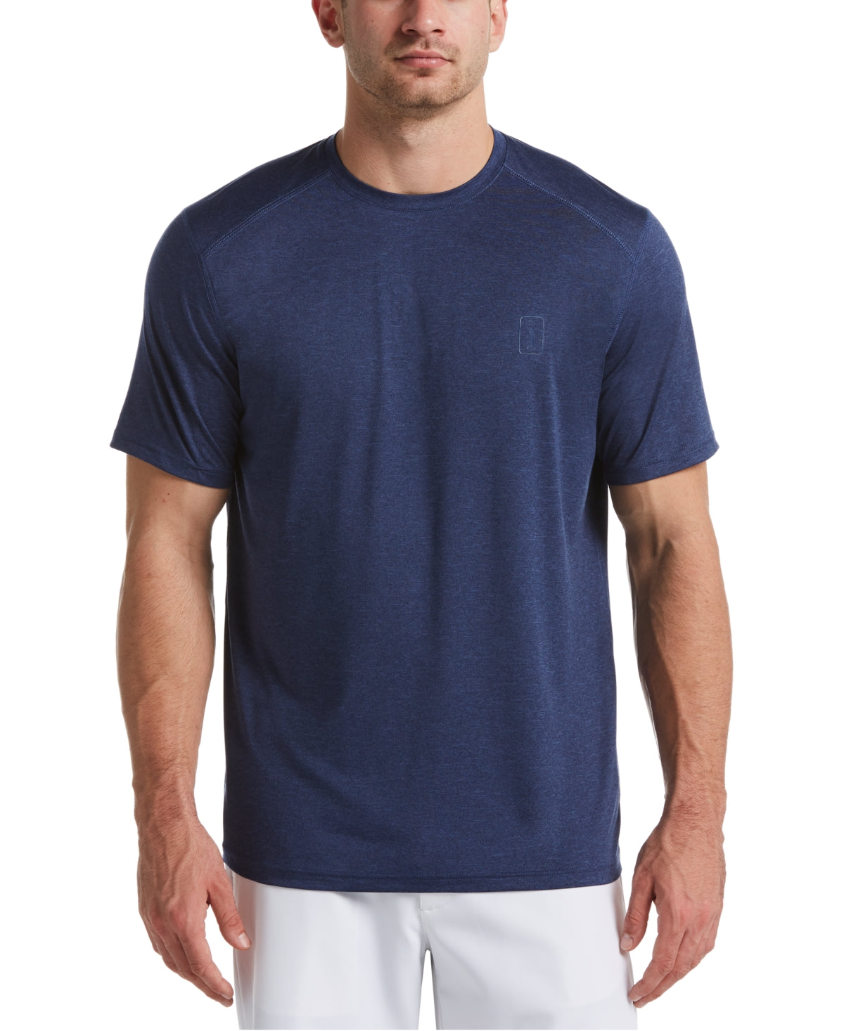 Camiseta masculina mesclada PGA Tour azul tamanho GG