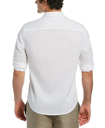 Camisa masculina Cubavera Travelselect resistente a rugas, branca, tamanho extragrande