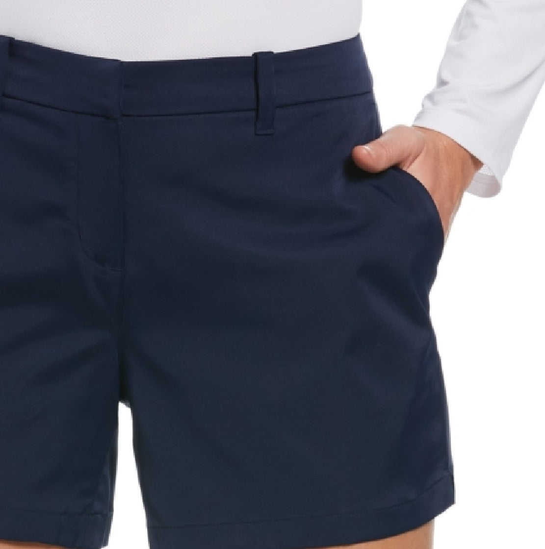 Shorts de golfe feminino PGA Tour azul tamanho 4