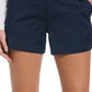 Shorts de golfe feminino PGA Tour azul tamanho 4