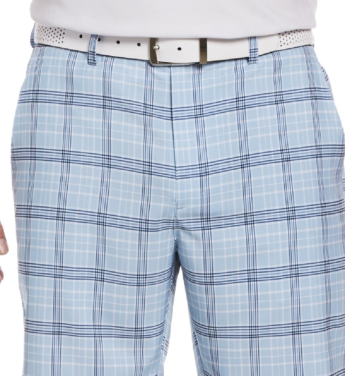Shorts xadrez masculino PGA Tour azul tamanho 36