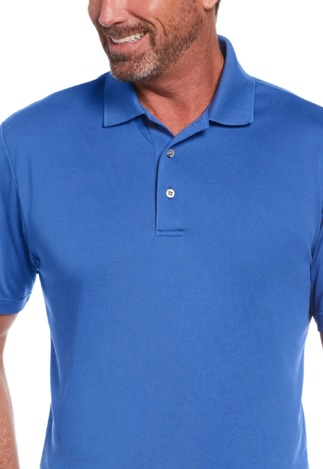 Polo de golfe Airflux masculino PGA Tour azul tamanho médio