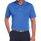 Polo de golfe Airflux masculino PGA Tour azul tamanho médio