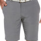 Shorts de golfe masculinos elásticos com frente plana, tamanho 46, cinza, PGA Tour