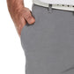 Shorts de golfe masculinos elásticos com frente plana, tamanho 46, cinza, PGA Tour