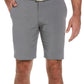Shorts de golfe masculinos elásticos com frente plana, tamanho 46, cinza, PGA Tour