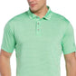 Camisa polo de golfe masculina PGA Tour Feeder Stripe Performance, verde, tamanho médio