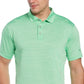 Camisa polo de golfe masculina com listras Feeder Stripe Performance da PGA Tour, verde, tamanho grande