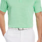 Camisa polo de golfe masculina com listras Feeder Stripe Performance da PGA Tour, verde, tamanho grande
