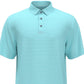 Camisa polo de golfe masculina PGA Tour Feeder Stripe Performance, azul, tamanho pequeno