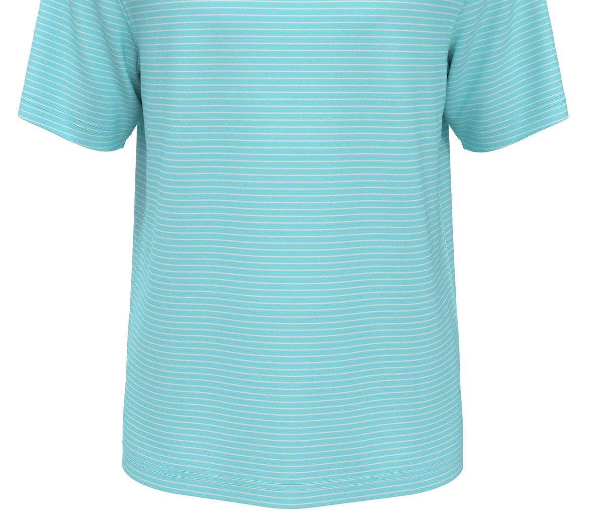 Camisa polo de golfe masculina PGA Tour Feeder Stripe Performance, azul, tamanho pequeno