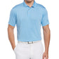Camisa polo de golfe masculina PGA Tour Feeder Stripe Performance, azul, tamanho extragrande