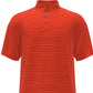 Camisa polo de golfe masculina com listras Feeder Stripe Performance da PGA Tour, vermelha, tamanho grande