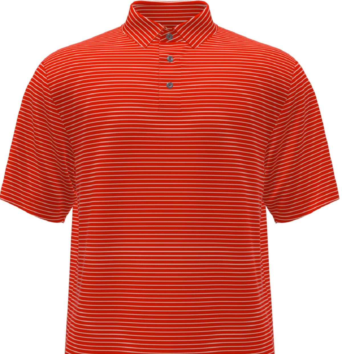 Camisa polo de golfe masculina com listras Feeder Stripe Performance da PGA Tour, vermelha, tamanho extragrande