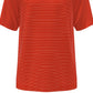 Camisa polo de golfe masculina com listras Feeder Stripe Performance da PGA Tour, vermelha, tamanho extragrande