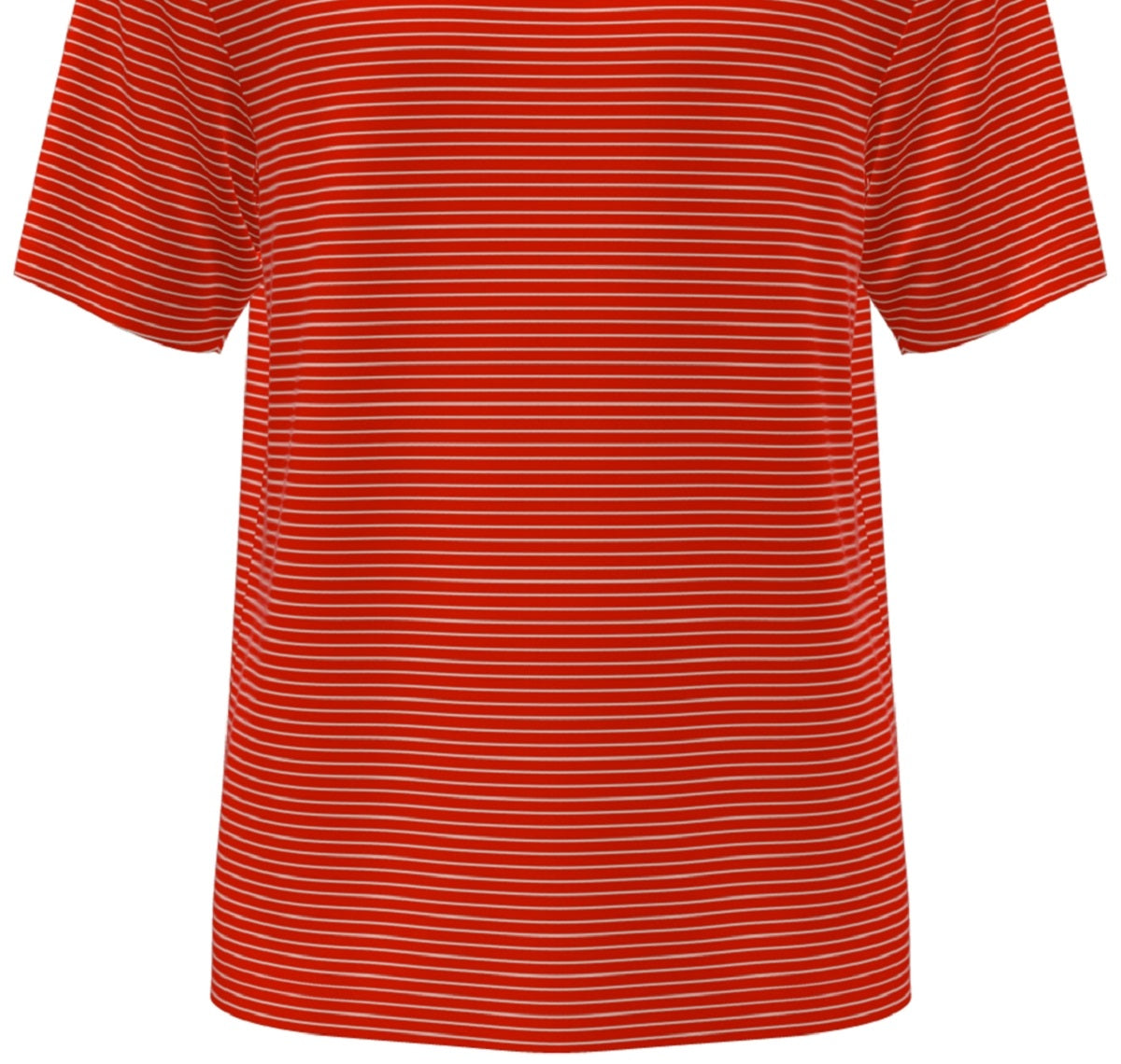 Camisa polo de golfe masculina com listras Feeder Stripe Performance da PGA Tour, vermelha, tamanho extragrande