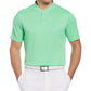Camisa polo masculina com gola alta do PGA Tour, verde, tamanho pequeno
