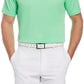 Camisa polo masculina com gola alta do PGA Tour, verde, tamanho extragrande