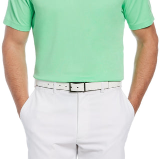 Camisa polo masculina com gola alta do PGA Tour, verde, tamanho XX-G