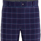 Shorts xadrez estampado Roadmap masculino do PGA Tour, azul, tamanho 40