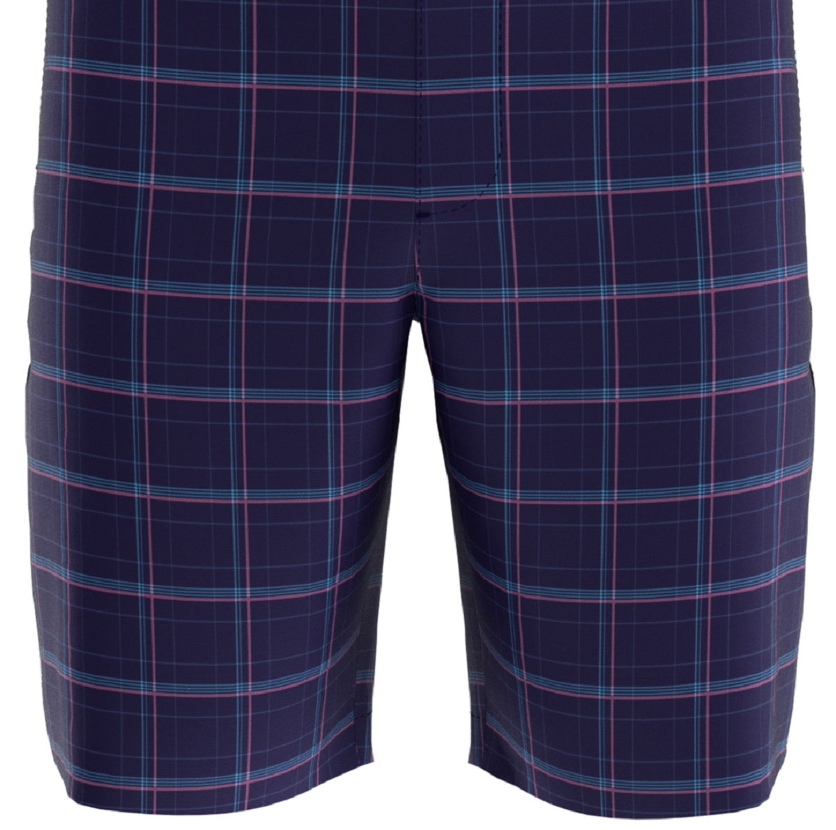 Shorts xadrez estampado Roadmap masculino do PGA Tour, azul, tamanho 40