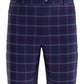 Shorts xadrez estampado Roadmap masculino do PGA Tour, azul, tamanho 40