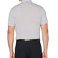 Camisa polo de golfe masculina PGA Tour Feeder Stripe Performance, branca, tamanho XX-G