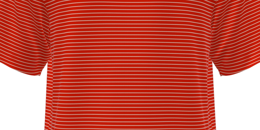 Camisa polo de golfe masculina com listras Feeder Stripe Performance da PGA Tour, branca, tamanho extragrande