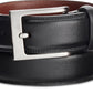 Cinto de couro masculino Perry Ellis, preto, tamanho 30