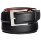 Cinto de couro masculino Perry Ellis, preto, tamanho 30