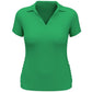 Camisa polo de golfe feminina Airflux de manga curta PGA Tour, verde, tamanho X-S