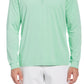 PGA Tour Masculino Sun Shade Stretch Quarter Zip Golf Listrado Pulôver Verde Tamanho Médio