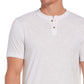 Camiseta masculina Slub Henley Cubavera, branca, tamanho médio