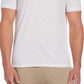 Camiseta masculina Slub Henley Cubavera, branca, tamanho médio