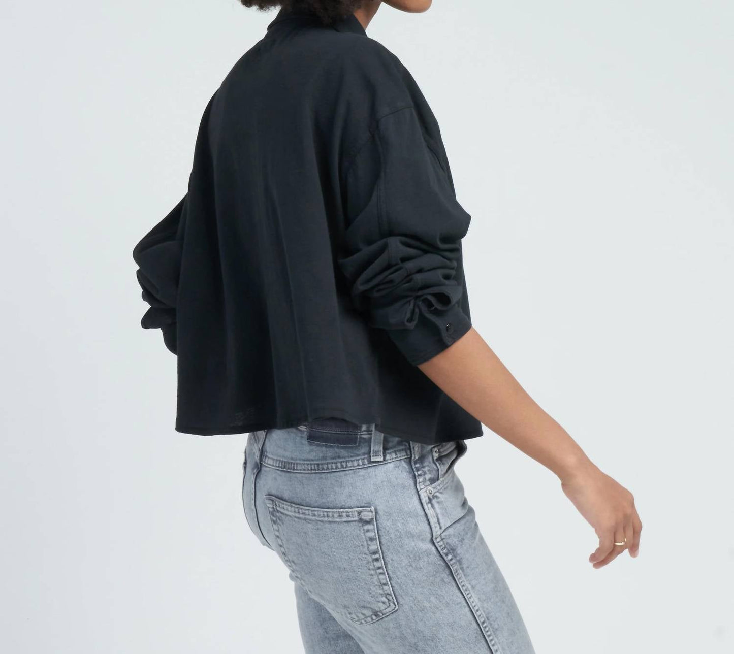 Askk Ny - crop knit shirt