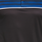Camisa polo de golfe masculina com estampa geométrica e ajuste atlético PGA Tour, preta, tamanho pequeno