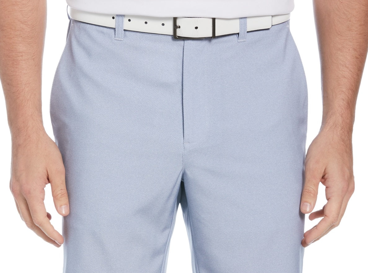 Shorts de golfe masculinos com estampa de textura elástica e absorção de umidade da PGA Tour, cinza, tamanho 42