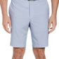 Shorts de golfe masculinos com estampa de textura elástica e absorção de umidade da PGA Tour, cinza, tamanho 42