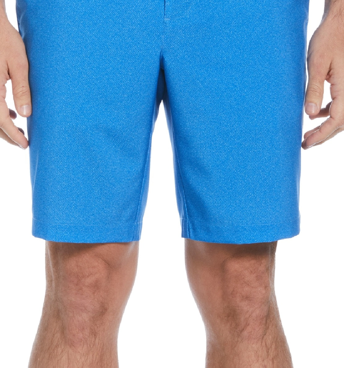 Shorts de golfe masculinos com estampa de textura elástica e absorção de umidade da PGA Tour, azul, tamanho 40