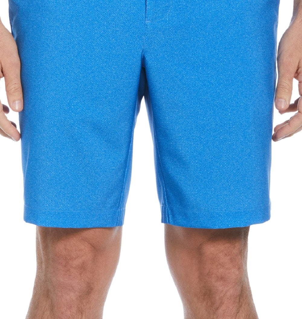 Shorts de golfe masculino PGA Tour com textura elástica e absorção de umidade, tamanho 42, azul
