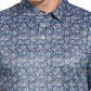Camisa polo de golfe com estampa floral para férias masculina PGA TOUR, azul, tamanho extragrande