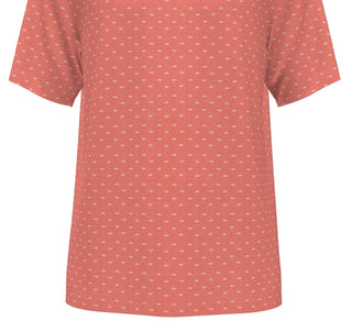 Polo de golfe masculino com estampa de conversação do PGA Tour, vermelho, tamanho extragrande