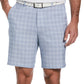 Shorts de golfe masculino com estampa xadrez PGA Tour, cinza, tamanho 32