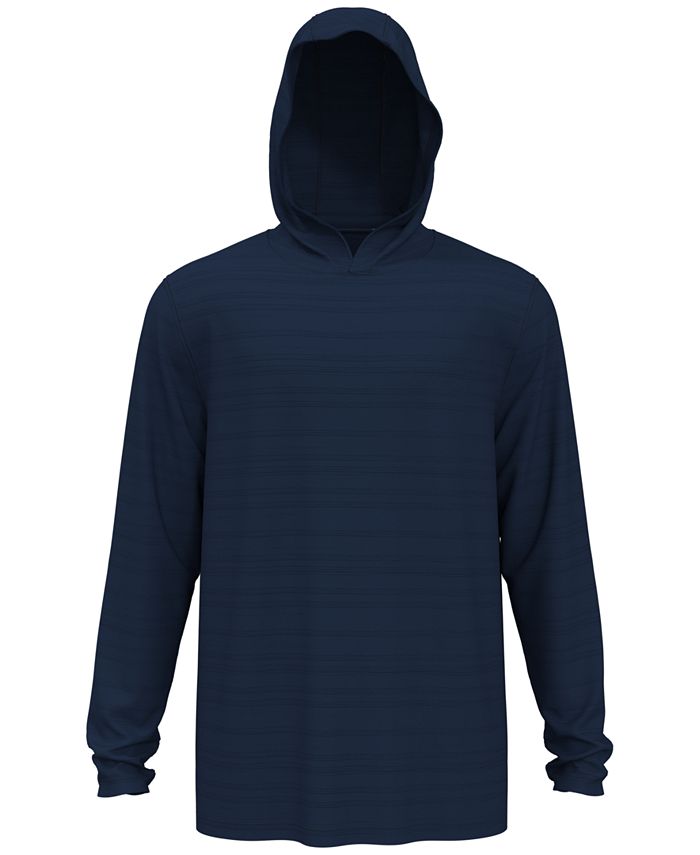 PGA Tour Moletom com capuz de golfe com listras texturizadas masculinas, tamanho XXL, azul