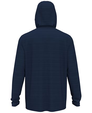 PGA Tour Moletom com capuz de golfe com listras texturizadas masculinas, tamanho XXL, azul